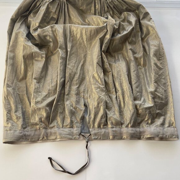 S Max Mara Easy Living Sleeveless Midi Metallic Dress Sz 4 Boho Chic‎ Minimalist - Picture 9 of 15